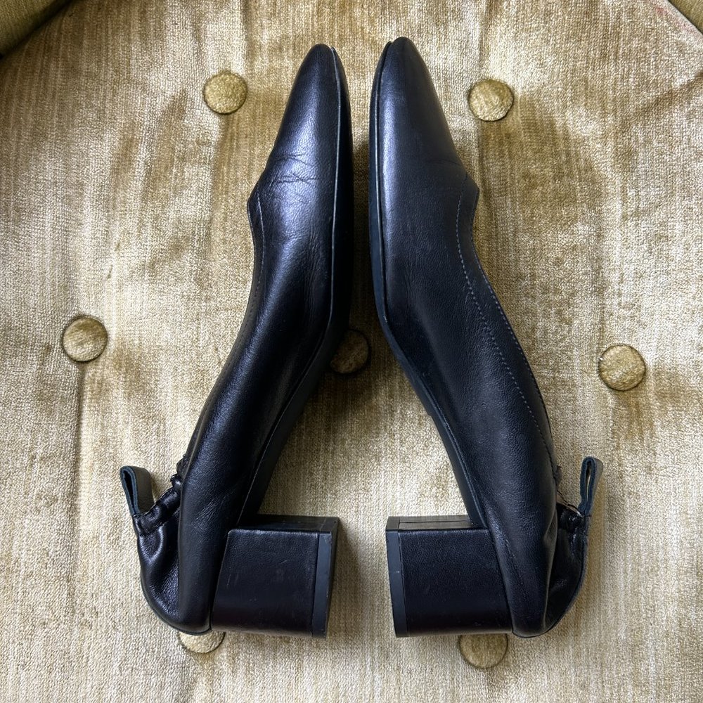 Everlane The Day Heel black leather made in italy 7.5 - Picture 8 of 12